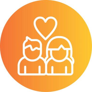 Aşk kalp vektör çizim