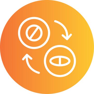 Güzel ve güzel bir simgenin vektör çizimi