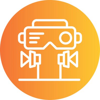 Bir kamera simgesinin vektör illüstrasyonu