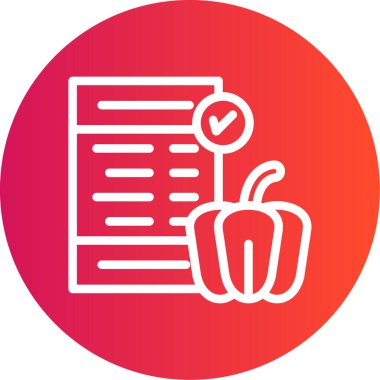 Gıda simgesinin vektör illüstrasyonu