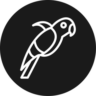 kuş simgesi vektör illüstrasyonu