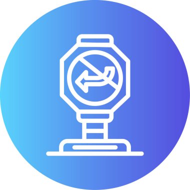 Alarm saati. Web simgesi basit illüstrasyon