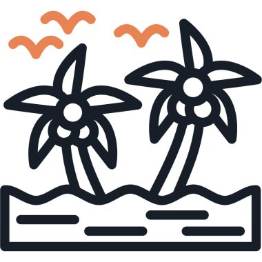 Yaz. Web simgesi basit illüstrasyon