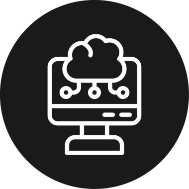 vektör bulut bilgi işlem simgesi