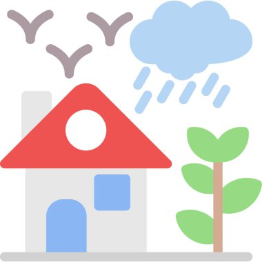 ev simgesi vektör illüstrasyonu