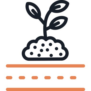 bitki simgesi vektör illüstrasyonu