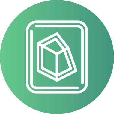 Güzel Küp Satır Vektörü Simgesi