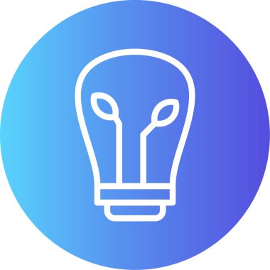 Ampul. Web simgesi basit illüstrasyon