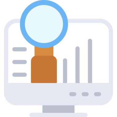 düz biçimli analiz iş veri simgesi