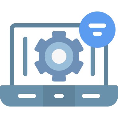 Dizayn için ağ simgesi, dişli simgesinin vektör illüstrasyonu