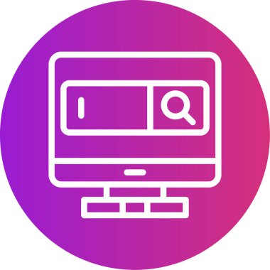 Dizüstü bilgisayar simgesinin vektör çizimi