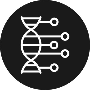 dna. Web simgesi basit illüstrasyon