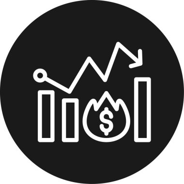 Para simgesinin vektör simgesi, vektör illüstrasyonu