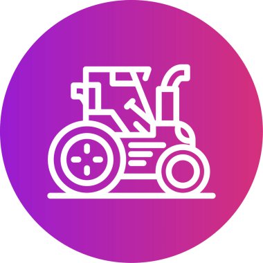 Tarım makineleri ağı için vektör illüstrasyonu