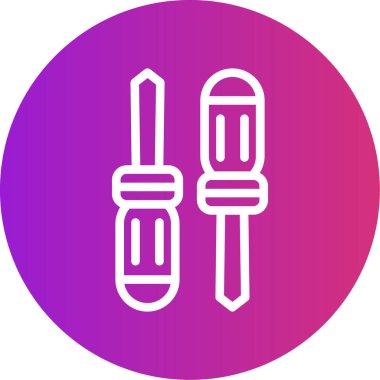 Tornavida simgesinin vektör çizimi