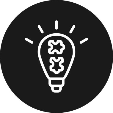 ampul simgesi, vektör illüstrasyonu