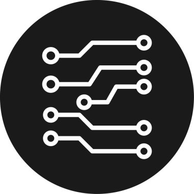 Çip simgesi vektör illüstrasyonu