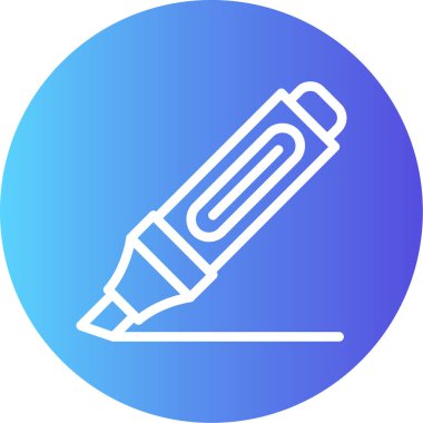 Kalem. Web simgesi basit illüstrasyon