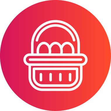 Bir pasta simgesinin vektör illüstrasyonu