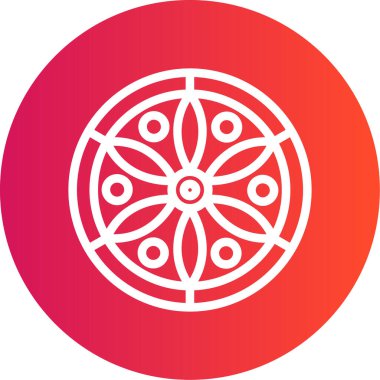 güzel tekerlek vektör simgesi