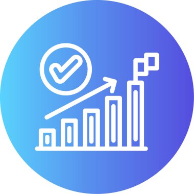 İş ve finans simgesinin vektör illüstrasyonu