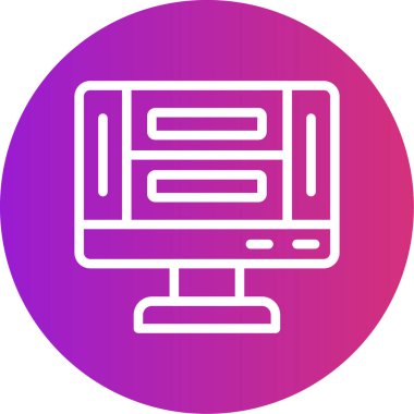 Vektör lcd İzleyicisi Simge