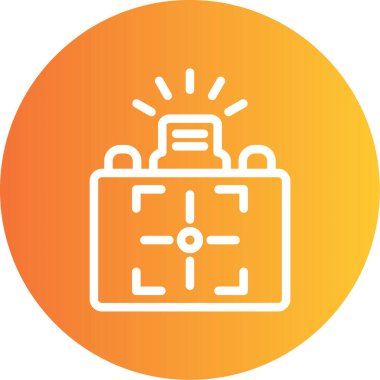 Bir torba simgesinin vektör illüstrasyonu