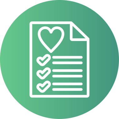 belge simgesi, vektör çizimi