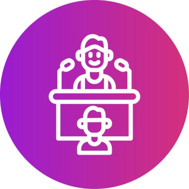 İnsan simgesinin vektör illüstrasyonu