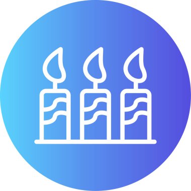 simge vektör çizim mumlar