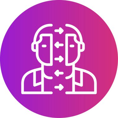 Bir insan simgesinin vektör illüstrasyonu