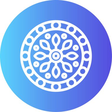 kar Tanesi simgesi vektör çizimi