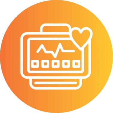 Kalp atışını vektör simgesi