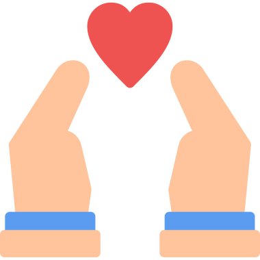 Kalp. Web simgesi basit tasarım