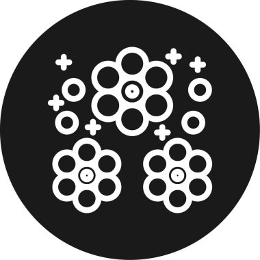 Modern b 'nin vektör illüstrasyonu hapların ikonundan yoksun