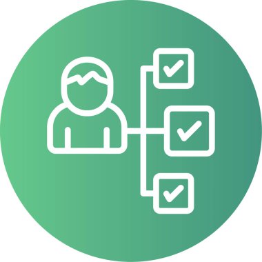 kullanıcı vektörü simgesi modern basit illüstrasyon