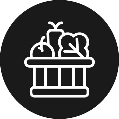 Gıda simgesinin vektör illüstrasyonu