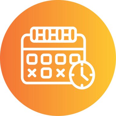 Takvim. Web simgesi basit tasarım