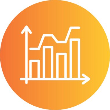 grafik simgesinin vektör illüstrasyonu