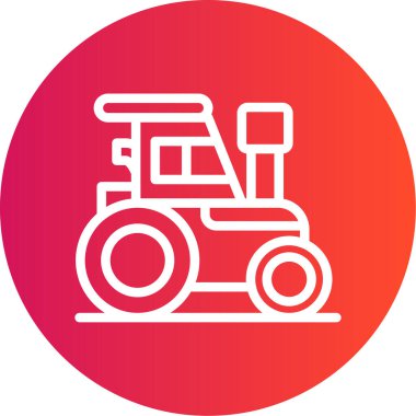 tarım makinesi simgesi, vektör illüstrasyonu