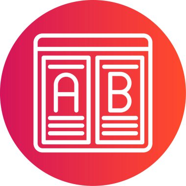 Kitap simgesinin vektör illüstrasyonu