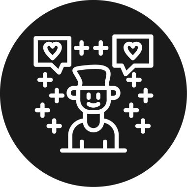 Müşteri servisi simgesi, basit biçim