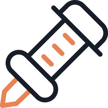 Kalem simgesi, vektör illüstrasyonu