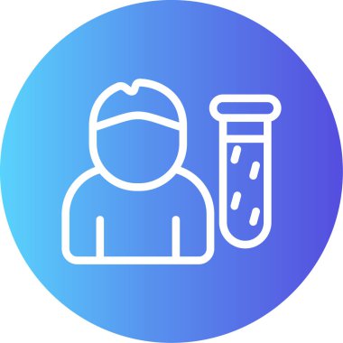 Maskeli bir adamın vektör çizimi