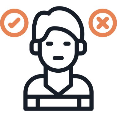 Yüzü yok. Basit resimleme