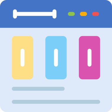 Web simgesi vektör illüstrasyonu