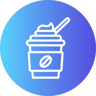 kahve ikonu vektör illüstrasyonu