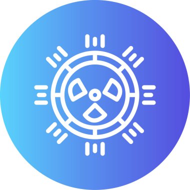 Bir pusulanın mavi simgesinin vektör çizimi