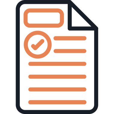 Belge. Web simgesi basit illüstrasyon