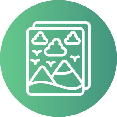 Modern bulut simgesinin vektör illüstrasyonu